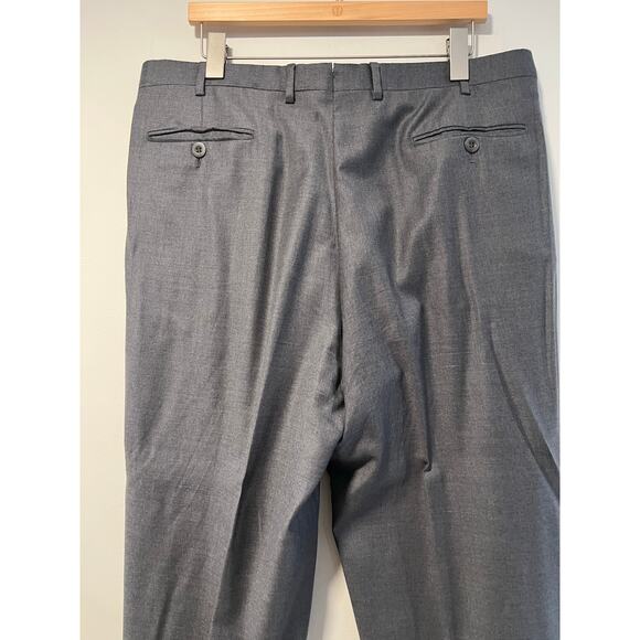 Brioni Moudi Super 150s Men's Pleated Dress Pants Gray Size 38R JP - Picture 9 of 14